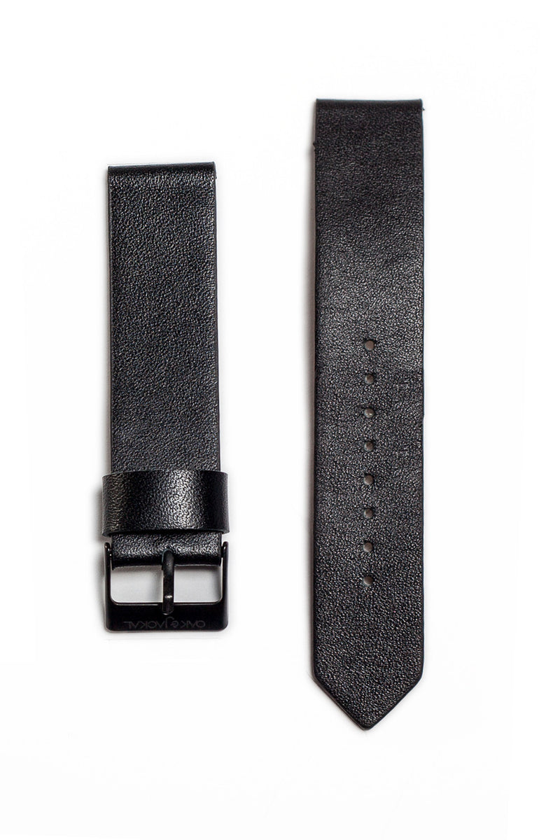 Black Synthetic Leather Strap